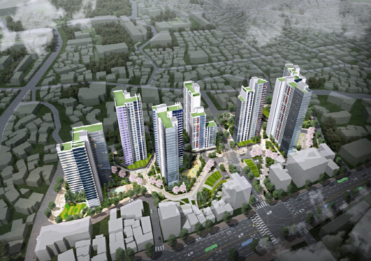 서울 용산구 '청파1구역' 재개발사업 조감도. [서울시 제공]